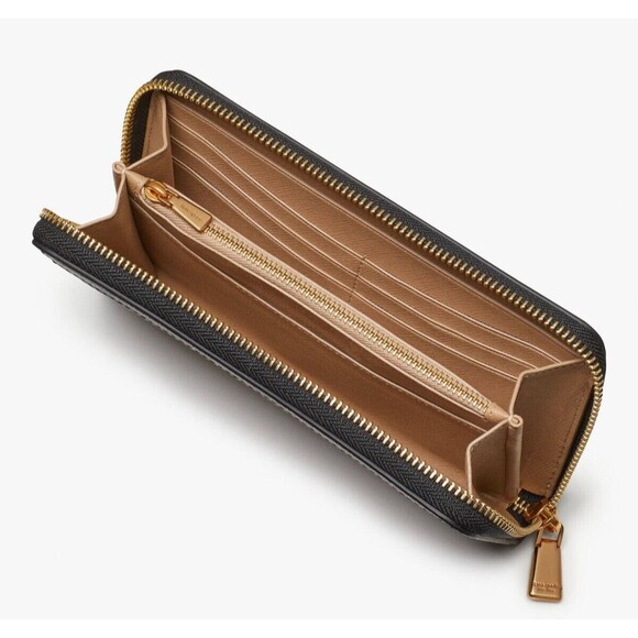 New Kate Spade Morgan Colorblock Saffiano Leather Wallet Cafe Mocha Multi - Picture 2 of 3